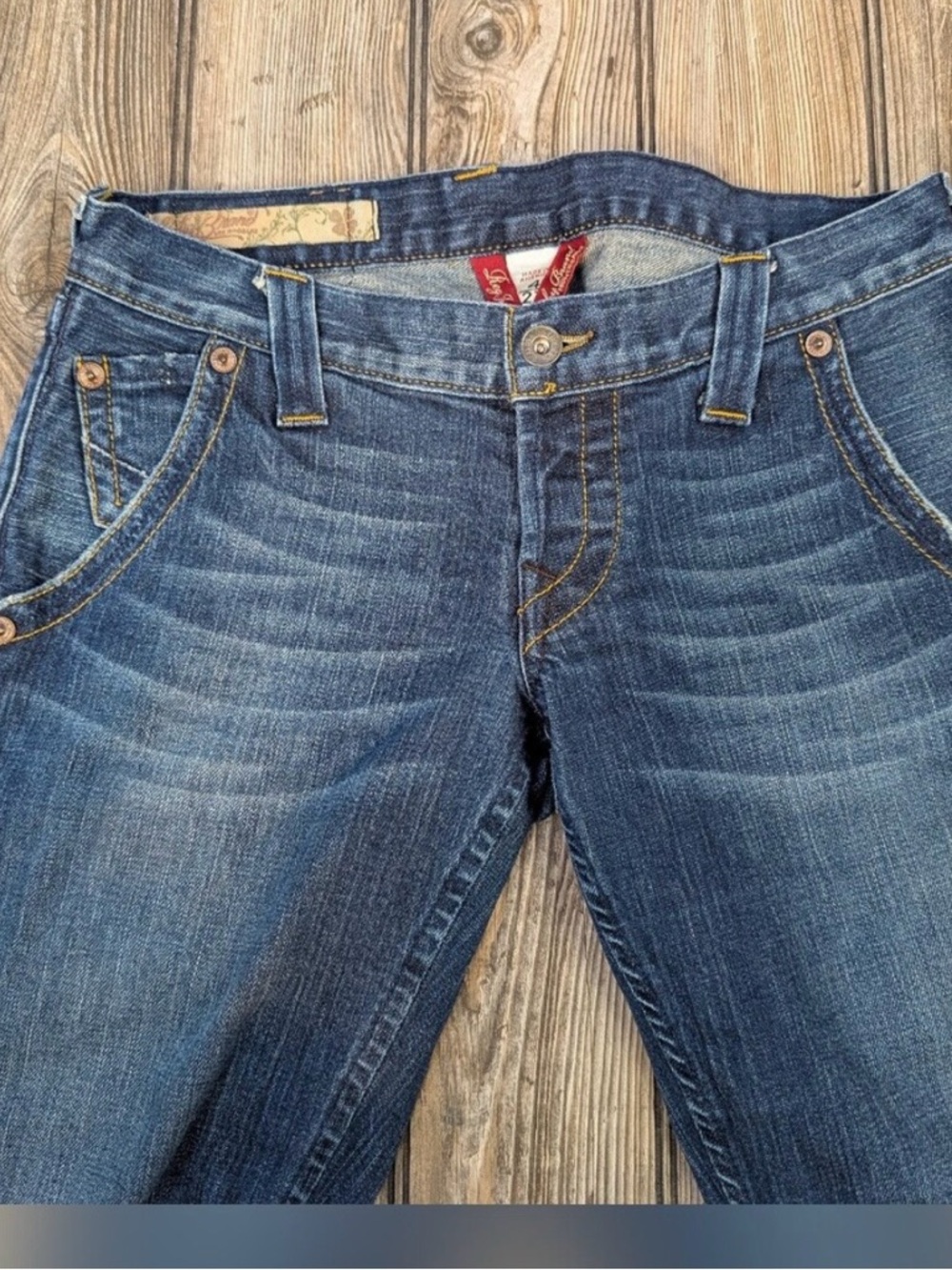 Lucky Brand Bootcut Jeans in Faded Blue Denim